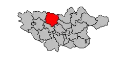 Кантон на карте департамента Тарн