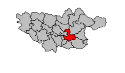 Кантон на карте департамента Тарн