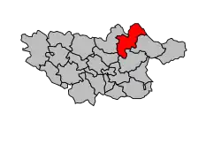 Кантон на карте департамента Тарн