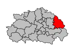 Кантон на карте департамента Тарн