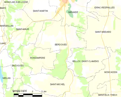 Карта коммуны