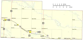 Адамс на карте