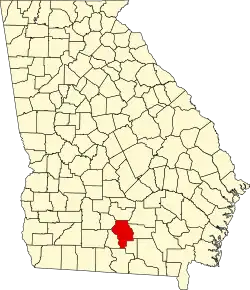 Округ Берриен на карте штата.