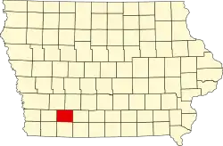 Округ Адамс на карте штата.