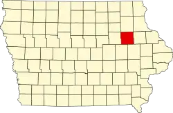 Округ Бьюкенен на карте штата.