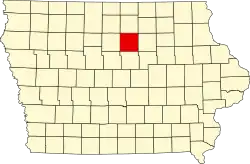 Округ Франклин на карте штата.