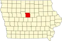 Округ Гамильтон на карте штата.