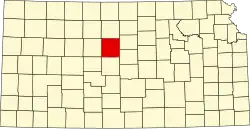 Расселл на карте