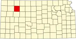 Шеридан на карте