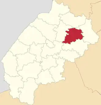 Бусский район на карте