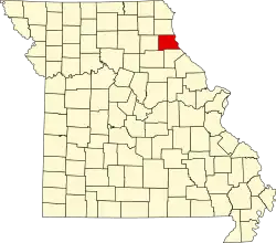 A state map highlighting Marion County in the northeastern part of the state.