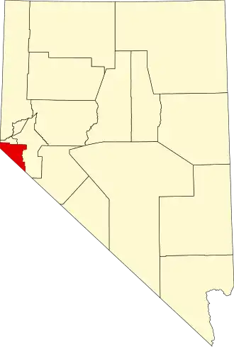 Округ Дуглас на карте штата.