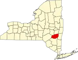 Округ Грин на карте штата.