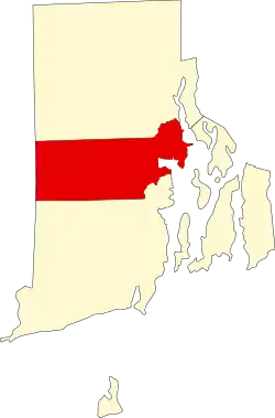 Округ Кент на карте штата.