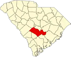 Округ Оринджберг на карте штата.