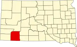 Оглала-Лакота на карте