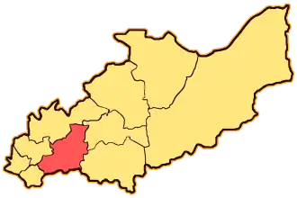 Тотемский уезд на карте