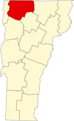 Франклин на карте