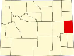 Округ Найобрэра на карте штата.