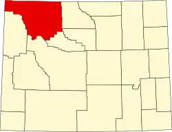 Округ Парк на карте штата.