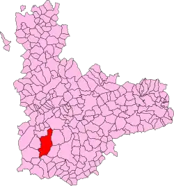Расположение муниципалитета на карте провинции