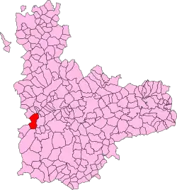 Расположение муниципалитета на карте провинции