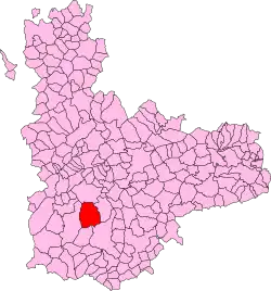 Расположение муниципалитета на карте провинции