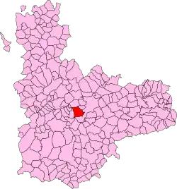 Расположение муниципалитета на карте провинции
