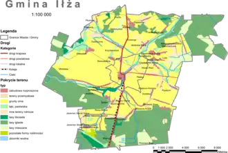 Илжа на карте