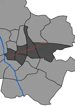 На карте Мадрида