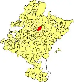 Расположение муниципалитета на карте провинции