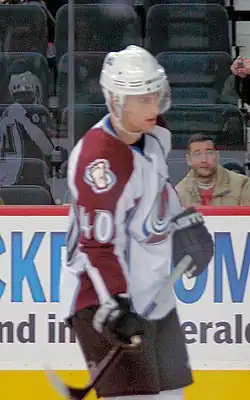 Марек Сватош на разминке в Калгари, 2007 год