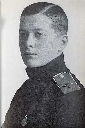 Владимир Борх в Гатчинской школе. 1917 год. Архив Хорошиловой О. А.