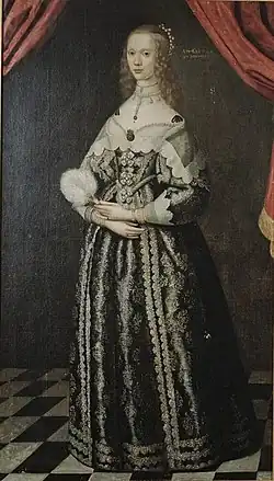 Мария Делагарди на картине работы Якоба Эльбфаса[швед.]