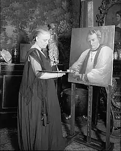 Художница за работой, 1922 год