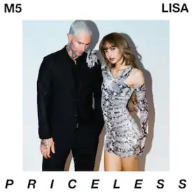 Обложка сингла Maroon 5 при участии Лисы «Priceless» ()