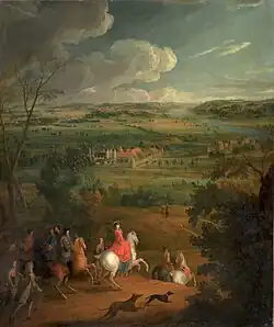 Принцесса Луиза Аделаида де Бурбон на коне. Холст, масло. Частное собрание