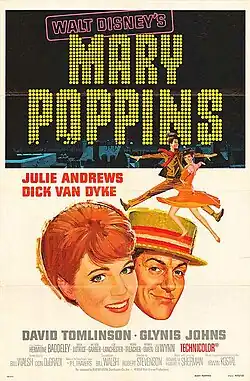 Постер театрального выпускаАрт Пола ВенцеляLOT #95132 Mary Poppins Movie Poster Preliminary Painting by Paul Wenzel (Walt Disney, 1964) (неопр.). Heritage Auctions. Дата обращения: 14 августа 2019. Архивировано 14 августа 2019 года.Art of the Stamp (неопр.). Smithsonian National Postal Museum. Дата обращения: 14 августа 2019. Архивировано 14 августа 2019 года.
