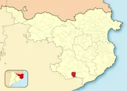 Расположение муниципалитета на карте провинции
