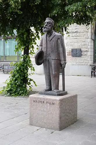 Памятник Мастеру Пальму в Стокгольме