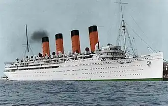 «Мавритания» в 1930-е годы(ретушированная фотография)