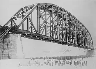 Вид моста после завершения строительства в 1923 году