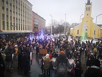 Площадь свободы в Таллине (Эстония)