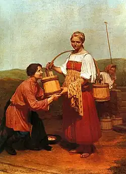 «Встреча у колодца»А. Г. Венецианов, 1843