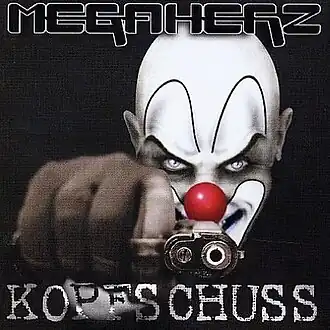 Обложка альбома Megaherz «Kopfschuss» (1998)