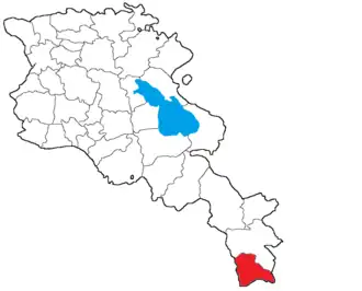 Мегринский район на карте