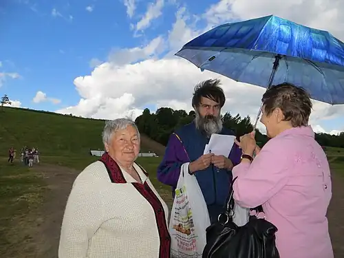 М. З. Муслимов с информантами. Юханнус-2013