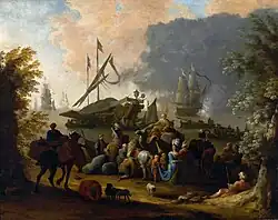 Вид на средиземноморский порт. Холст, масло. Национальный музей, Варшава