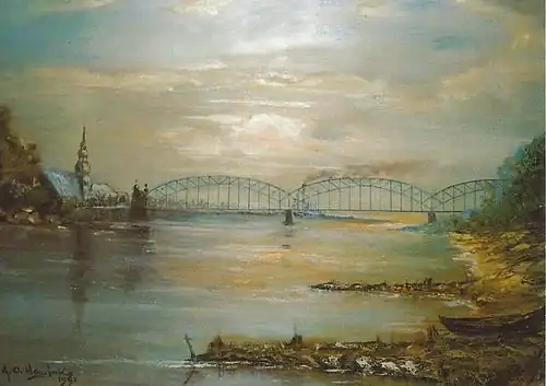 Мост королевы Луизы и Немецкая церковь