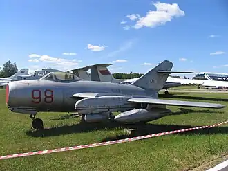 МиГ-15бис в Центральном музее ВВС РФ, Монино.
